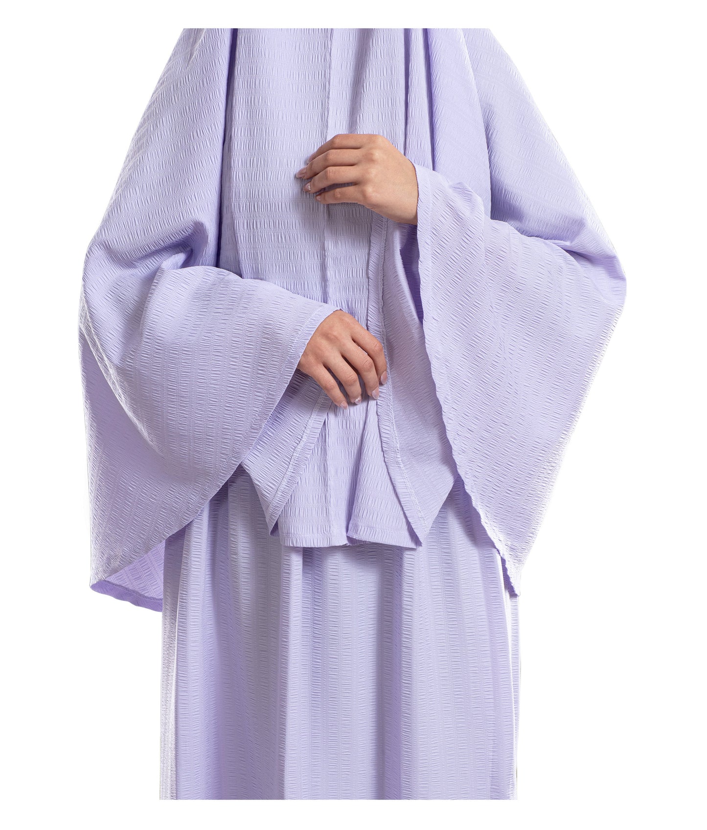 ملابس صلاة إسلامية بسيطة باللون الخزامي