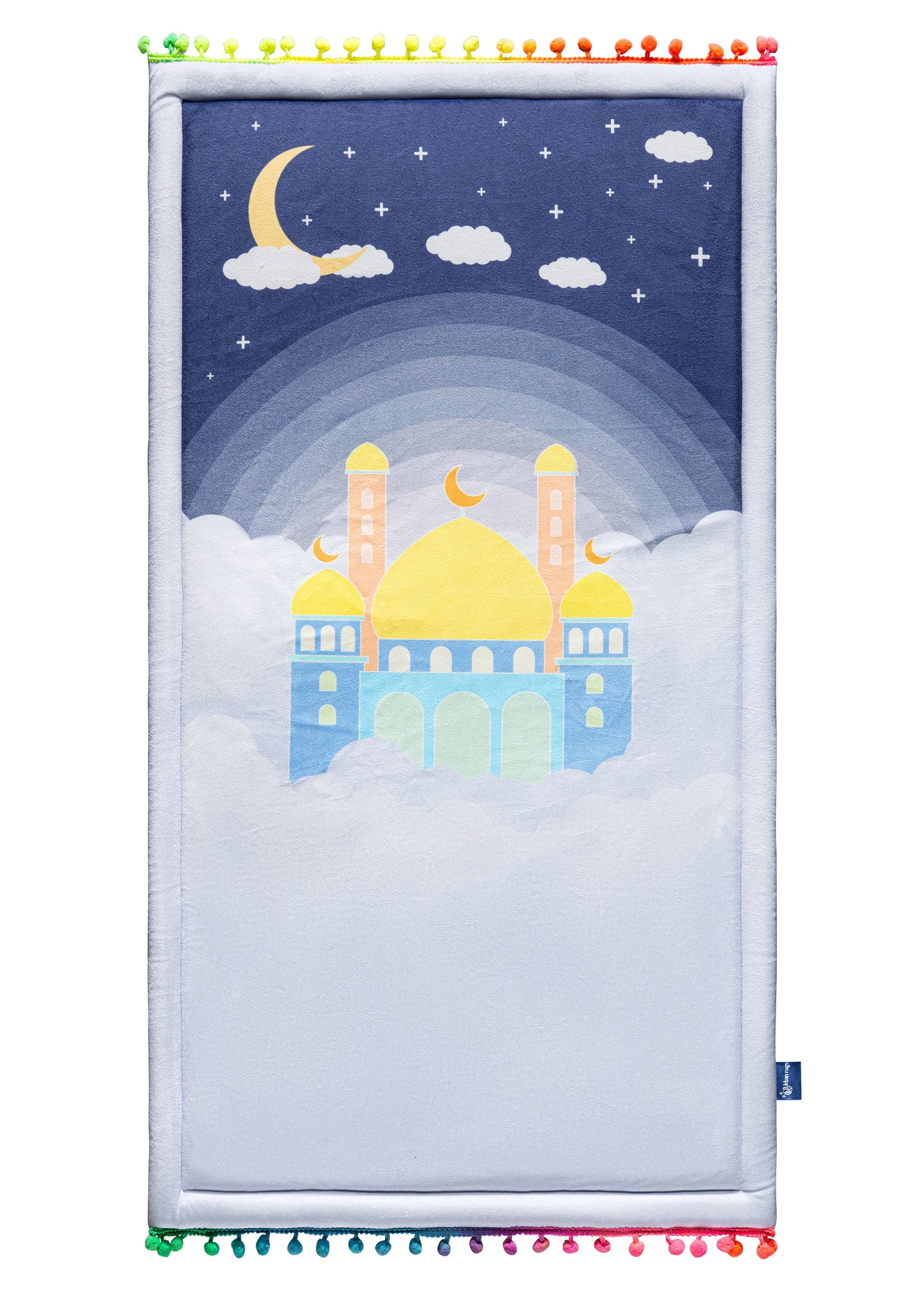 Aqua Clouds Kids Prayer Mat