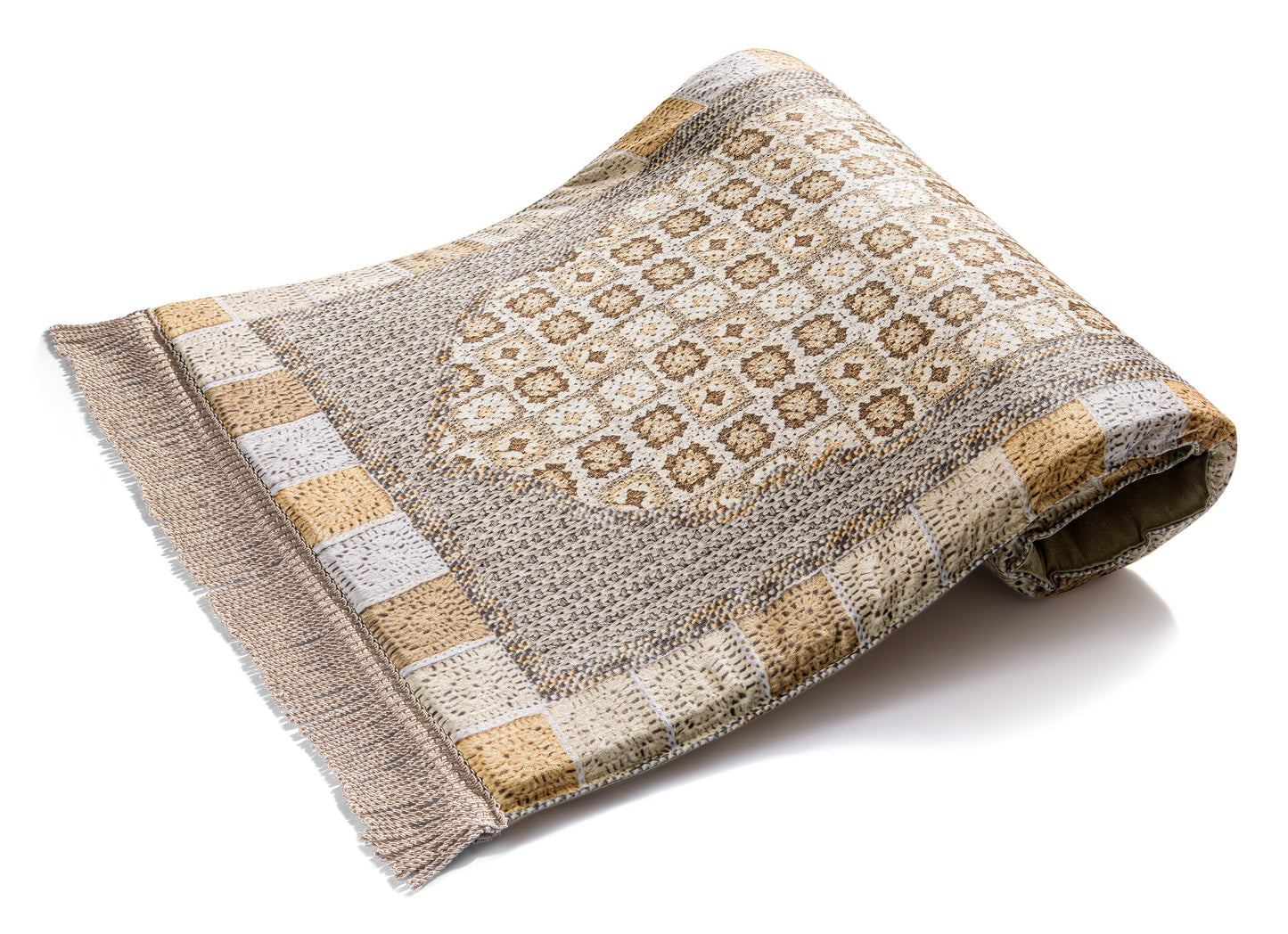 Brownish Croshet Medical Prayer Mat