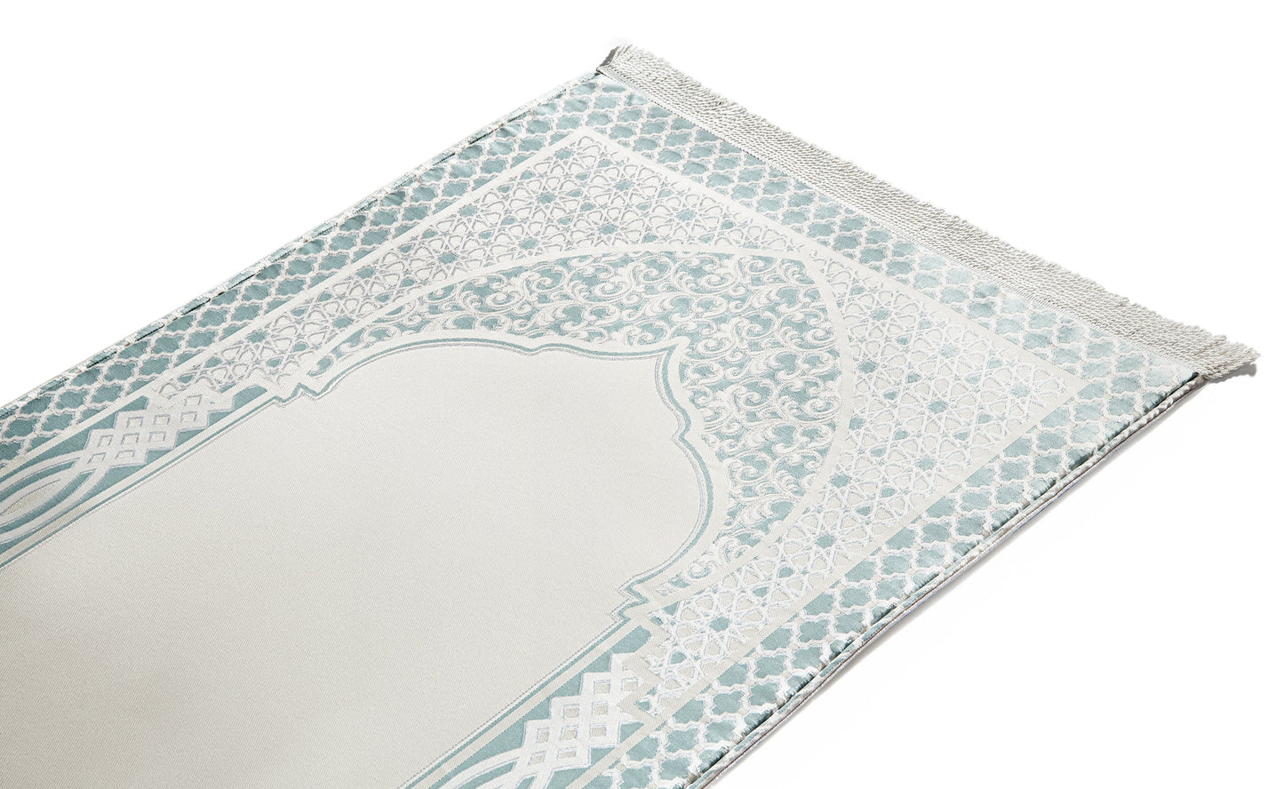 سجادة صلاة نسيج باللون الأخضر النعناعي الإمبراطوري