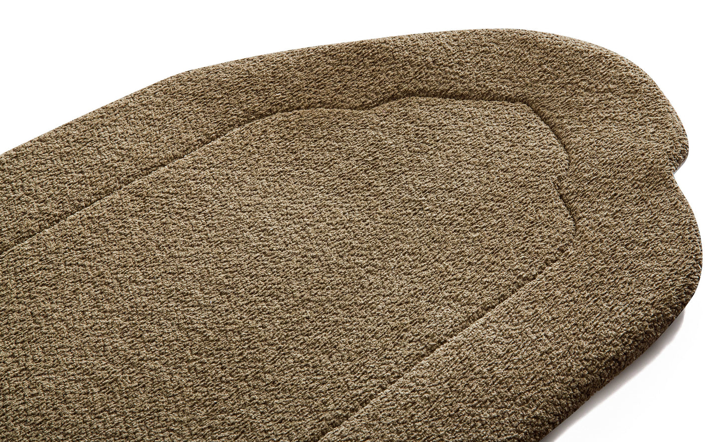 Tan Arched Plain Prayer Mat