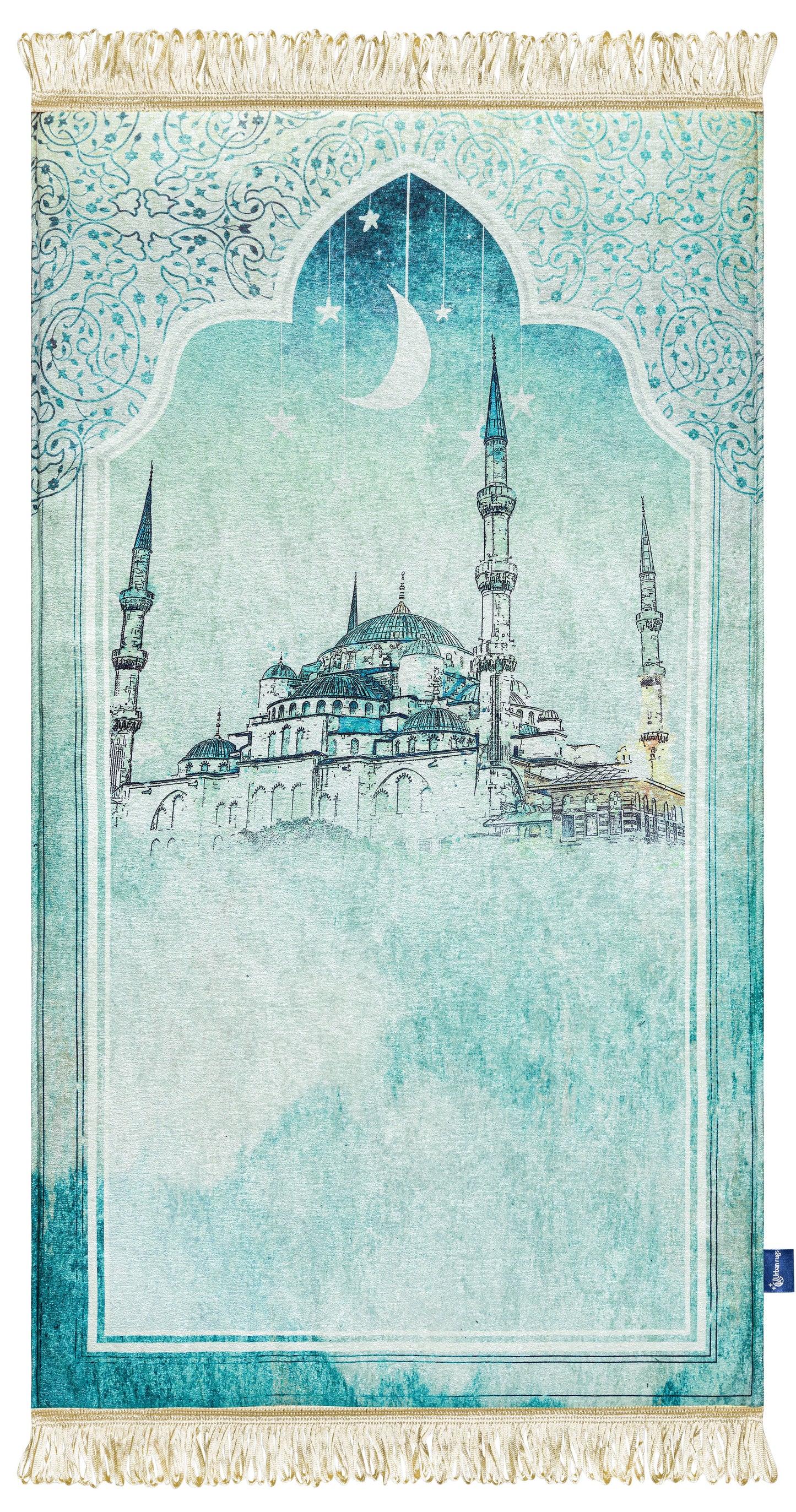 Light Green Mosque Original Prayer Mat