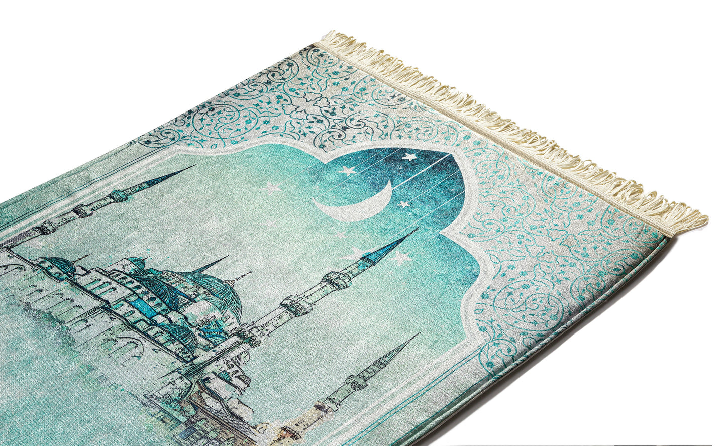 Light Green Mosque Original Prayer Mat