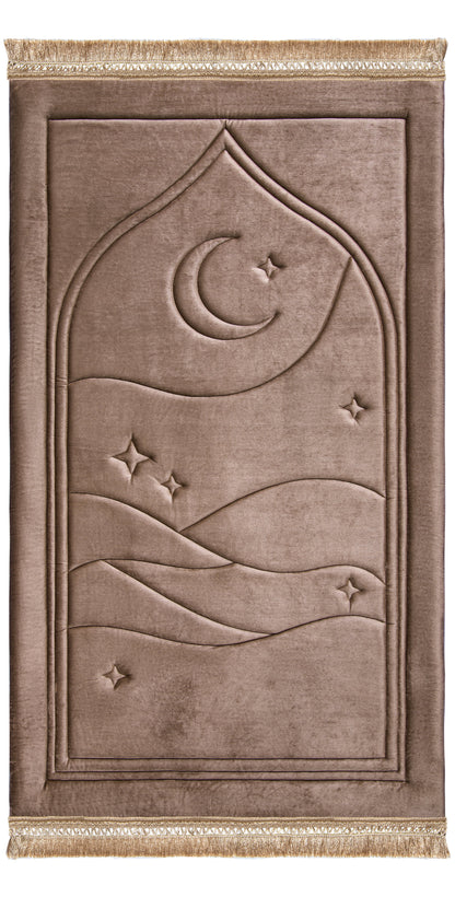 Taupe Dusk Capitone Prayer Mat