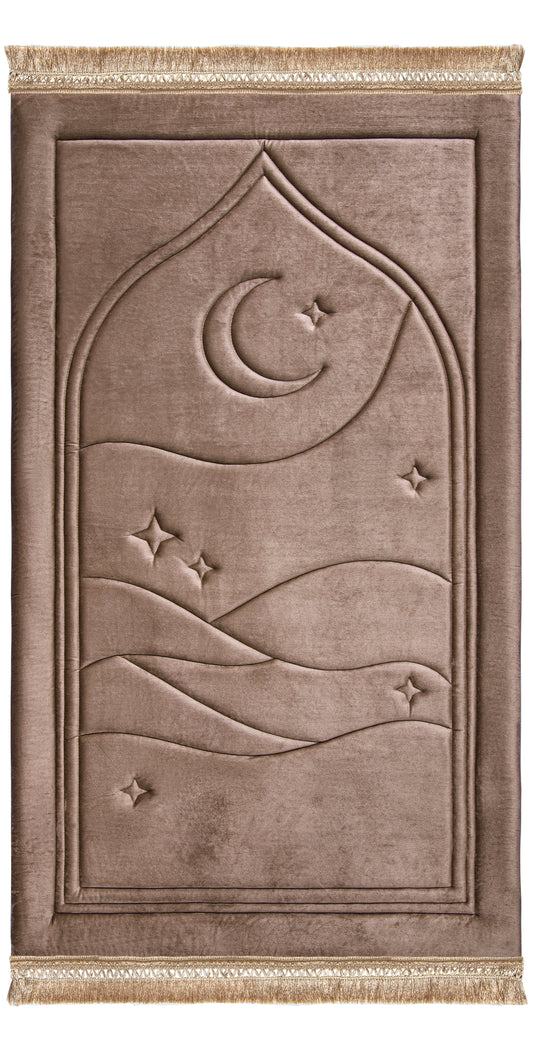 Taupe Dusk Capitone Prayer Mat