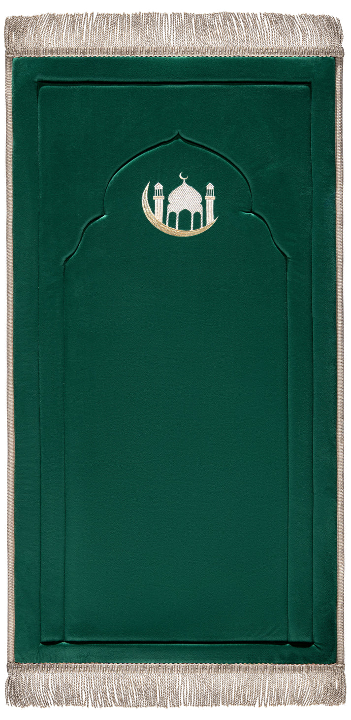 Emerald Green Embroidery Prayer Mat – Urban Rugs Lebanon