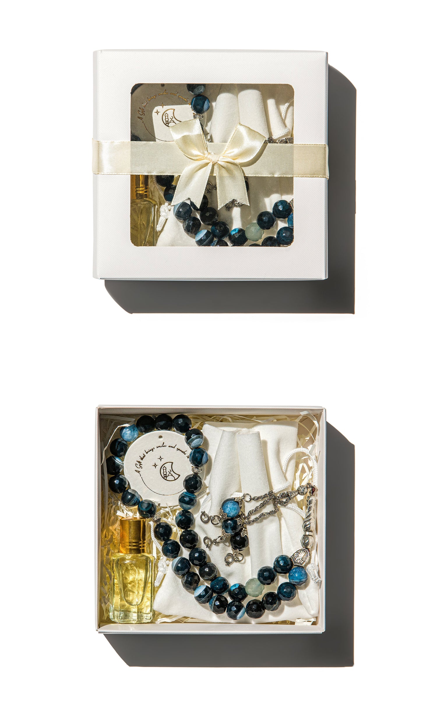 Premium Navy Mesbahah & Oud Giveaway Box