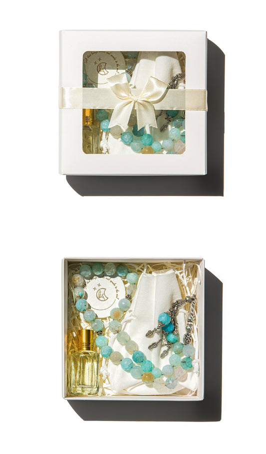 Premium Cyan Mesbahah & Oud Giveaway Box