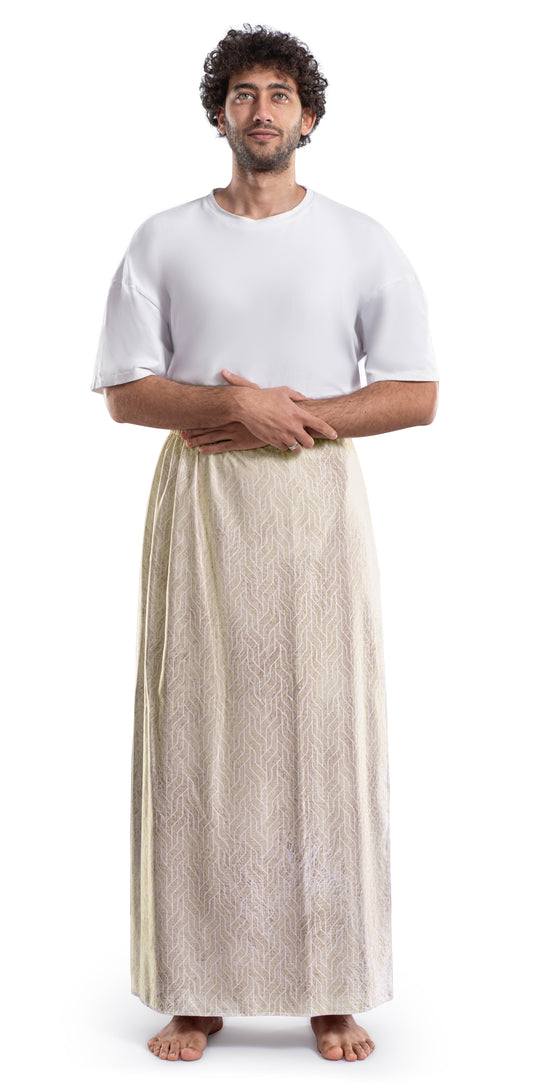 Beige Rejal Prayer Set