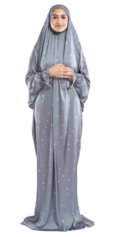Stone Satin Islamic Prayer Wear