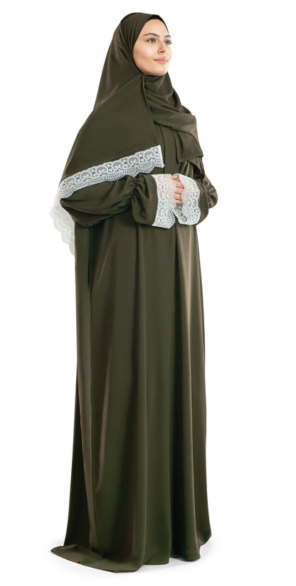 Evergreen Lace Islamic Prayer Wear