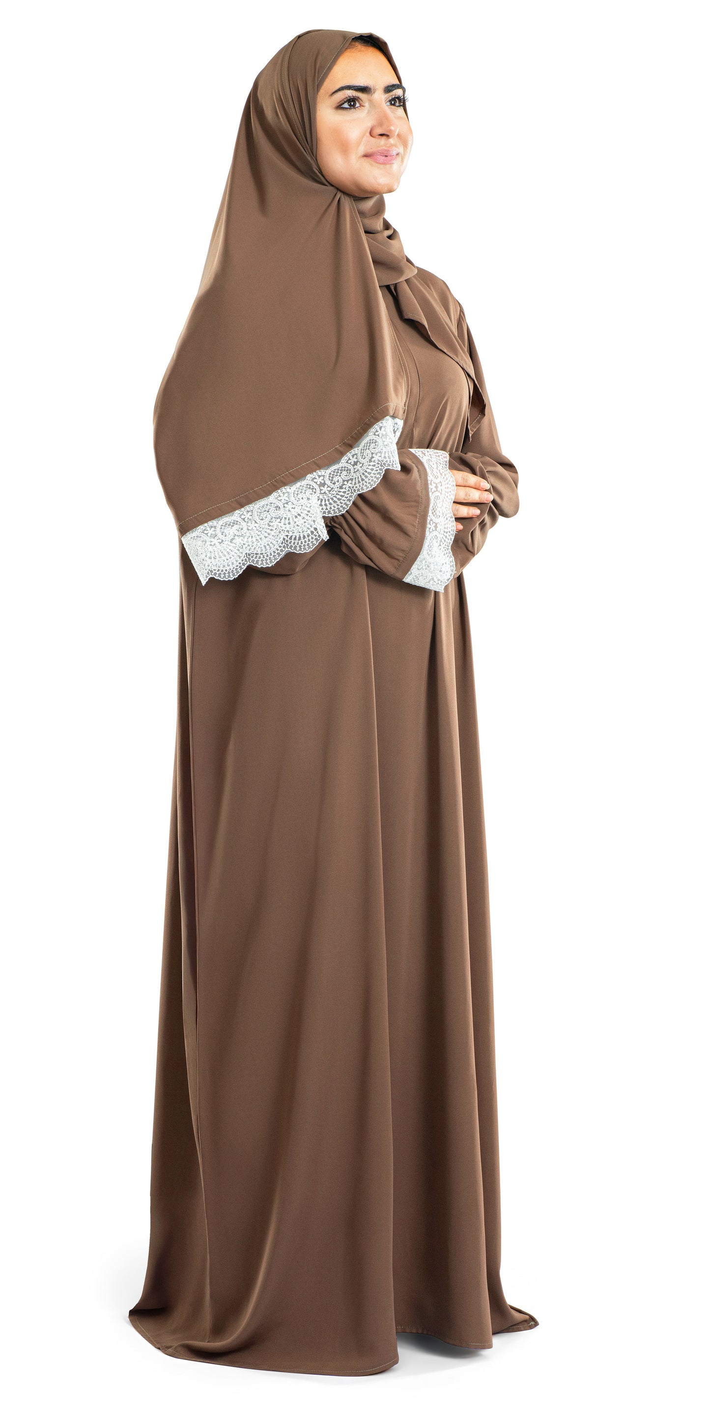 Cocoa Lace Islamic Prayer Wear