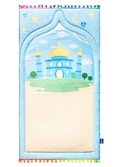 Dreamy Blue Kids Prayer Mat