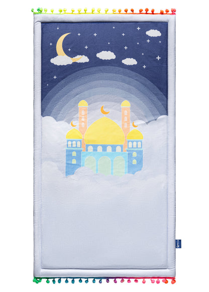 Aqua Clouds Kids Prayer Mat