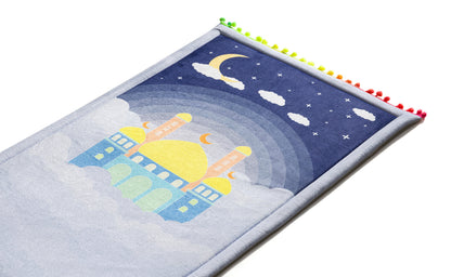 Aqua Clouds Kids Prayer Mat