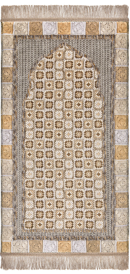 Brownish Croshet Medical Prayer Mat