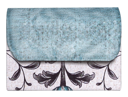 Blue Blooming Damask Pocket Sejadah