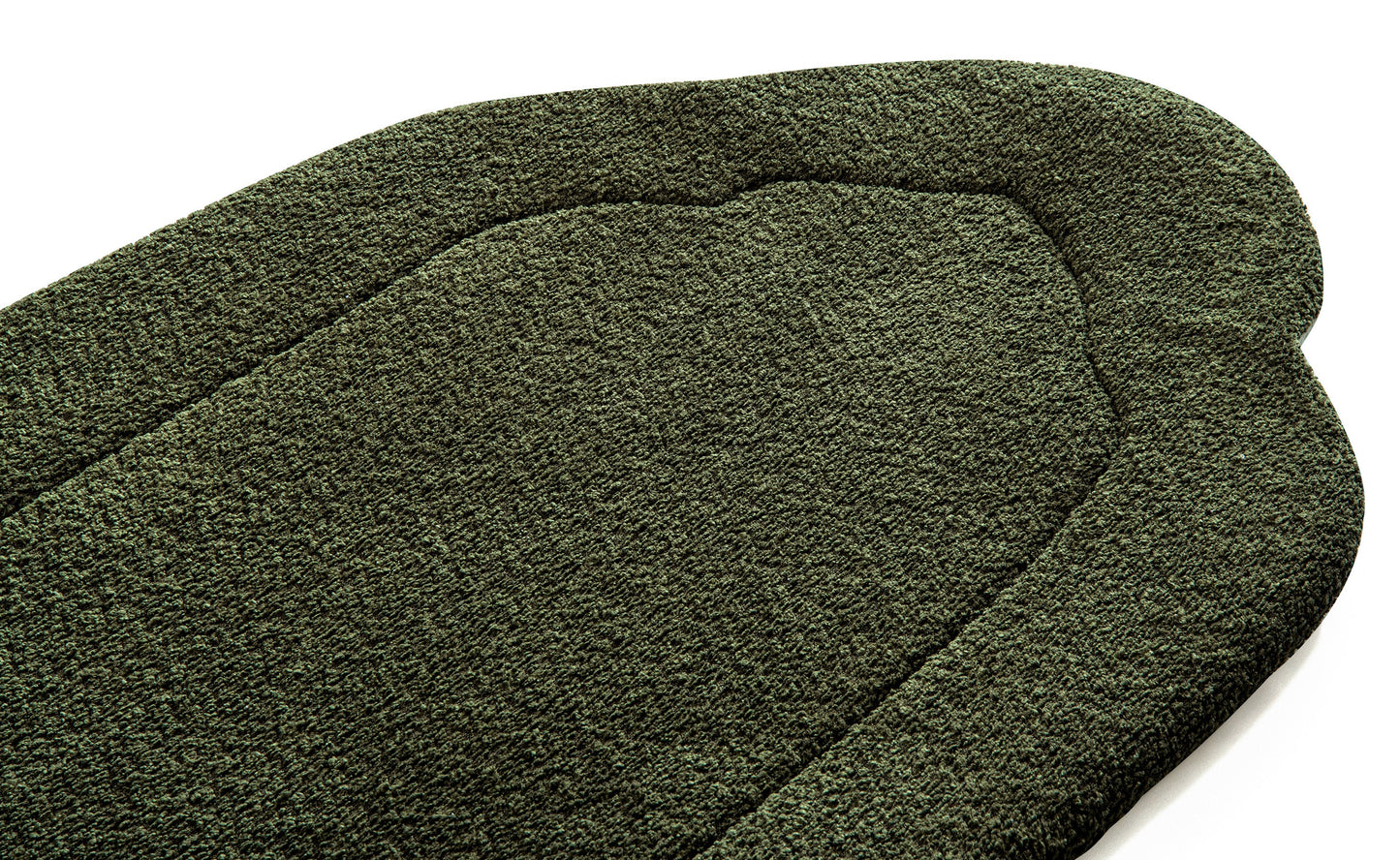 Deep Olive Arched Plain Prayer Mat