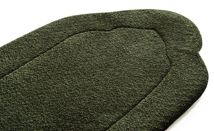 Deep Olive Arched Plain Prayer Mat