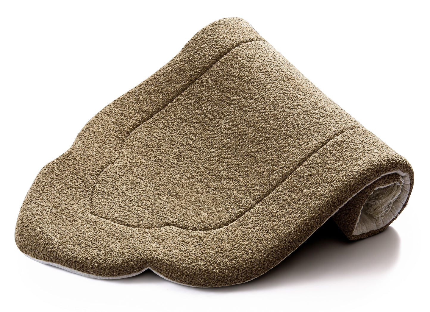 Tan Arched Plain Prayer Mat