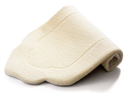 Daisy White Arched Plain Prayer Mat