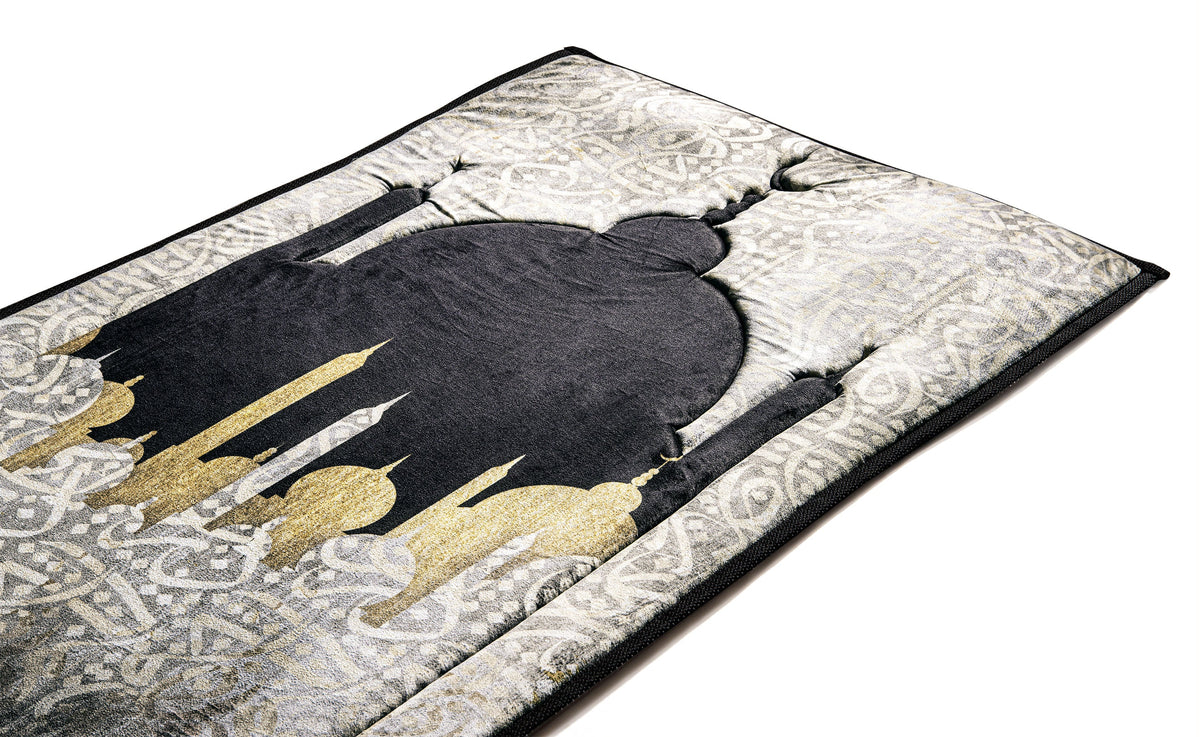 Arabic Calligraphy Rug Light Arabic Calligraphy Premium Prayer Mat – Urban Rugs Lebanon