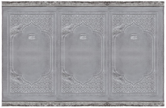 Trio Grey Jama'ah Prayer Mat