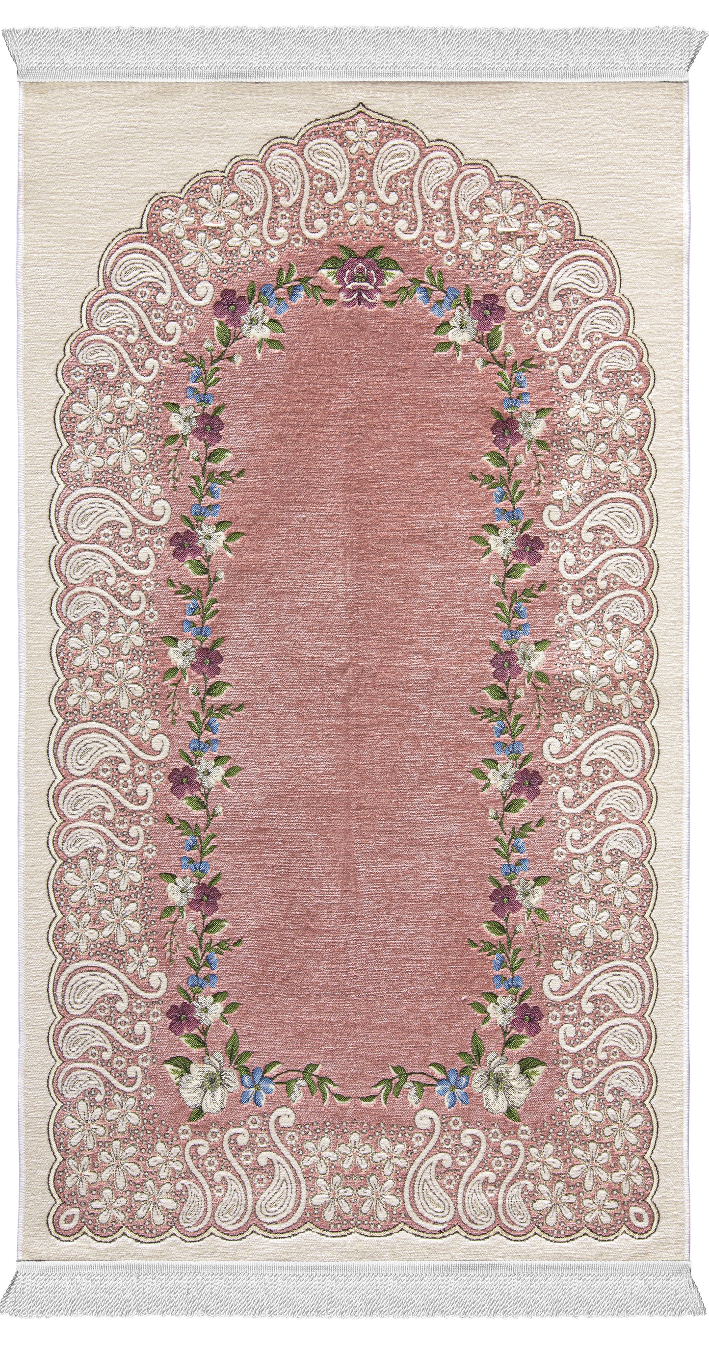 Cashmeric Flowered Arch Unpadded Sejadah