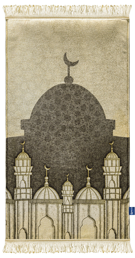 Beige Great Mosque Original Prayer Mat