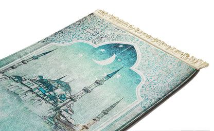 Light Green Mosque Original Prayer Mat